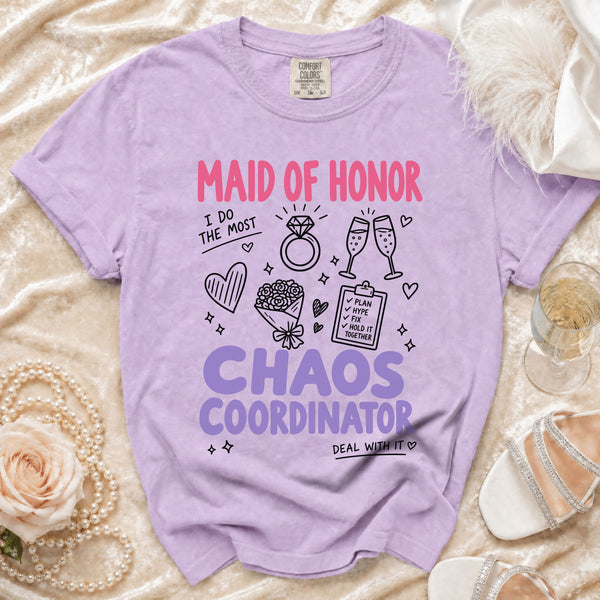 Maid of Honor T-shirt in Orchid