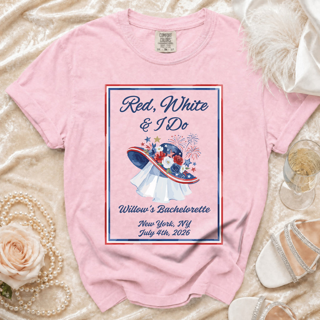 Red, White & I Do Bachelorette T-Shirt