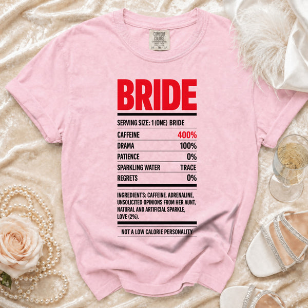 Bride's Ingredients T-Shirt in Blossom