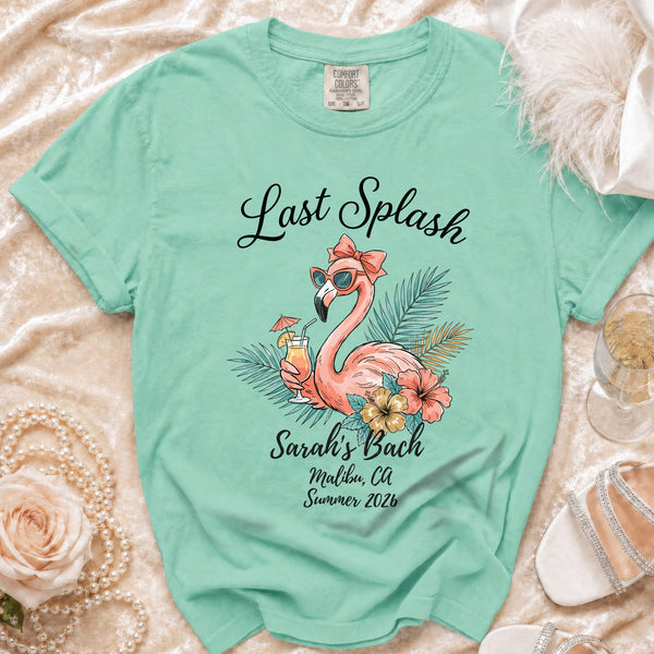 Last Splash Tropical Flamingo T-Shirt in Island Reef