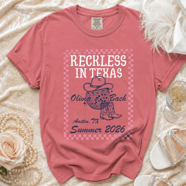 The Disco Cowgirl Bachelorette T-Shirt in Watermelon