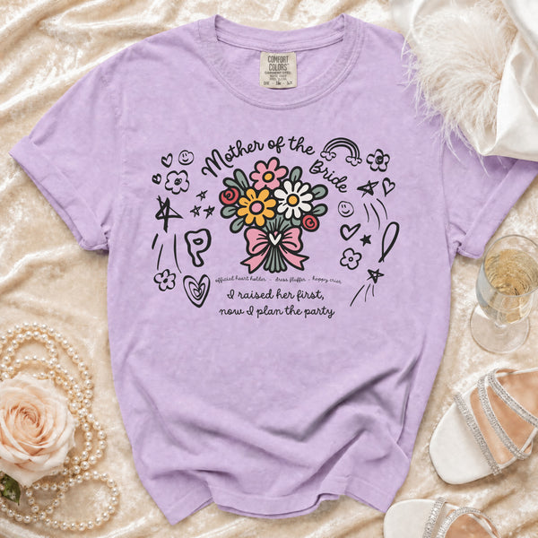 Bride's Mom T-Shirt in Orchid
