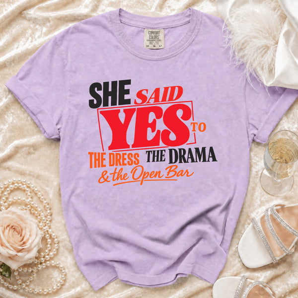 She Said Yes T-Shirt in Orchid