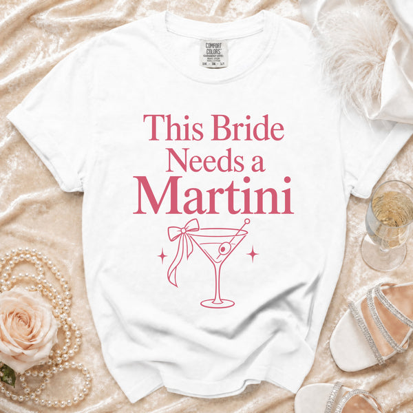Martini Bride T-shirt in White