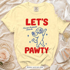 Banana The Bride & Let's Pawty Dog bachelorette crew t-shirt