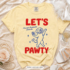 Butter The Bride & Let's Pawty Dog bachelorette crew t-shirt