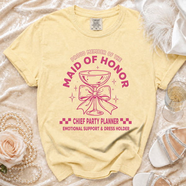 Maid of Honor T-Shirt in Butter