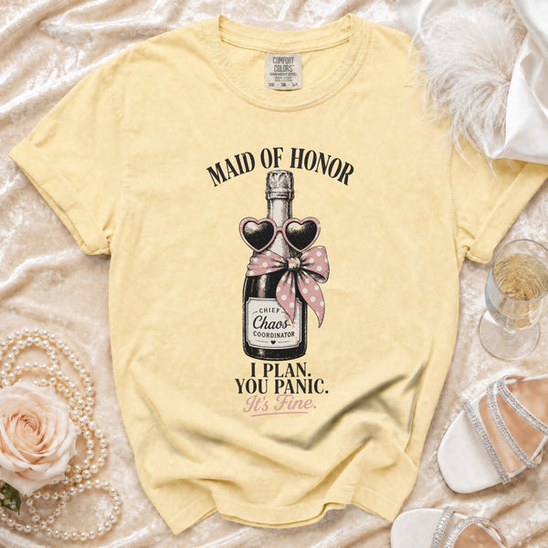 Maid of Honor T-shirt in Butter
