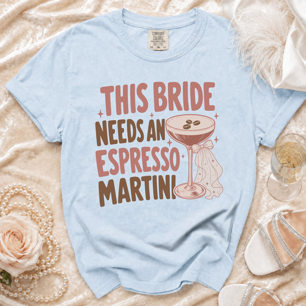 Bride Espresso T-Shirt in Chambray