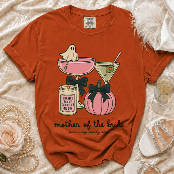 Spooky Bride's Mom T-Shirt in Yam