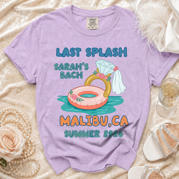 Last Splash Malibu Bach T-shirt in Orchid