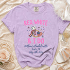 Red, White & I Do Willow's Bachelorette shirt for Austin, TX July 4th, 2026.