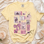 Yellow t-shirt with "Maid of Honor? Please. I'm the Mother of the Bride" graphic.