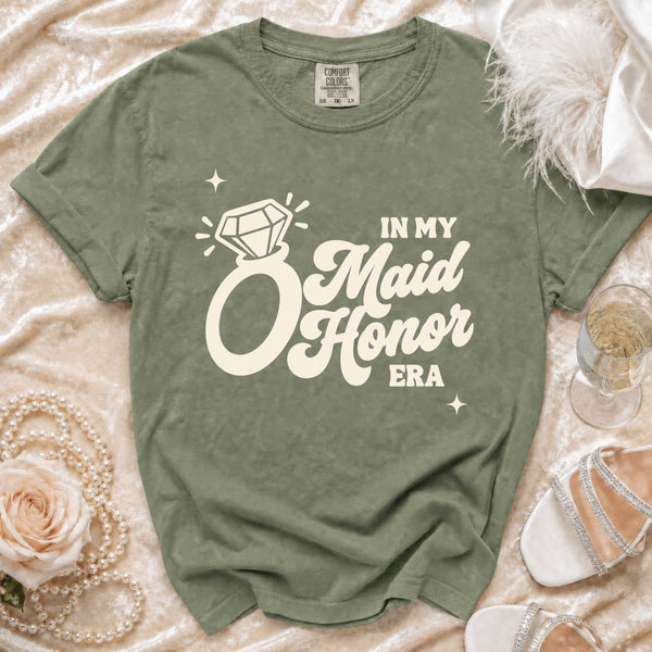 Maid of Honor Era T-Shirt in Moss