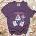Purple t-shirt with "Wedding Planner Because Therapy is Expensive" text and wedding graphics.