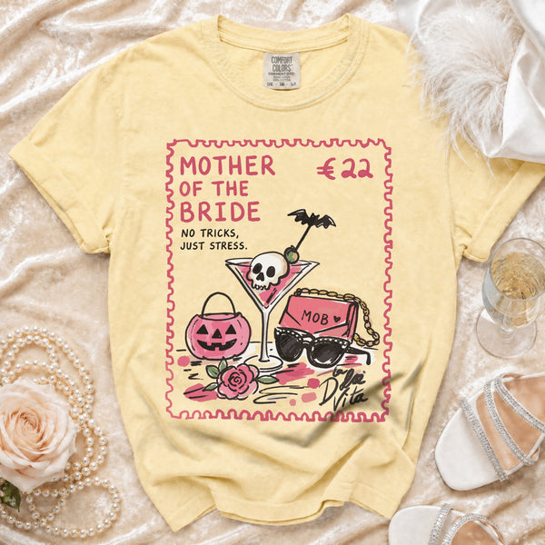 No Tricks Just Stress T-shirt in Butter