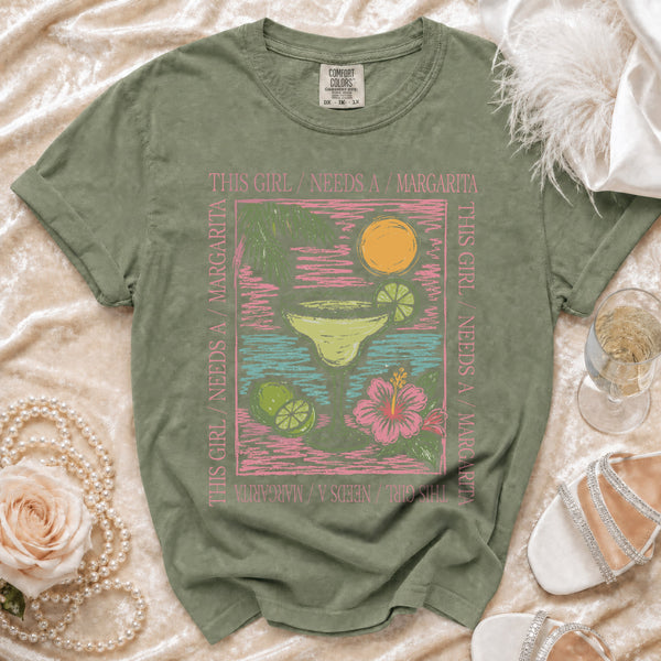 Margarita Vibes T-Shirt in Moss