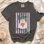 Dark gray t-shirt with "I do Boo for YOU" graphic featuring a ghost bride.