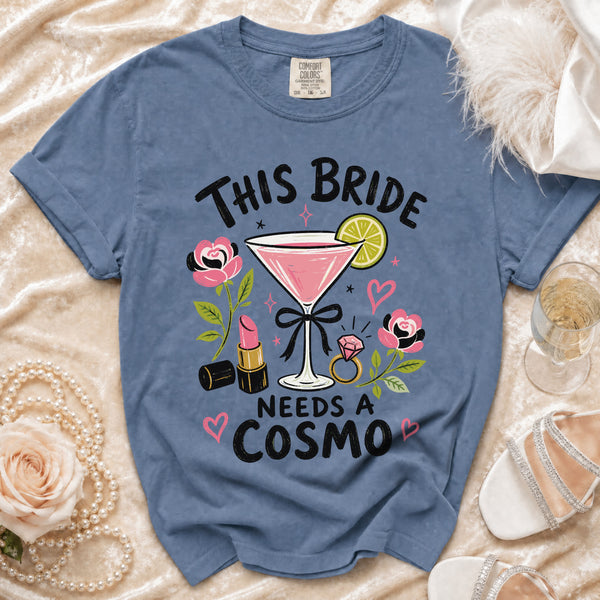 Cosmo Bride T-Shirt in Blue Jean