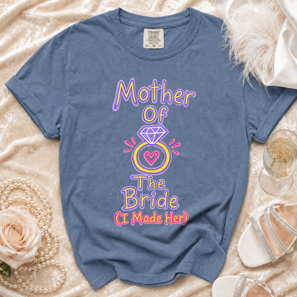 Mother of the Bride Tee in Blue Jean