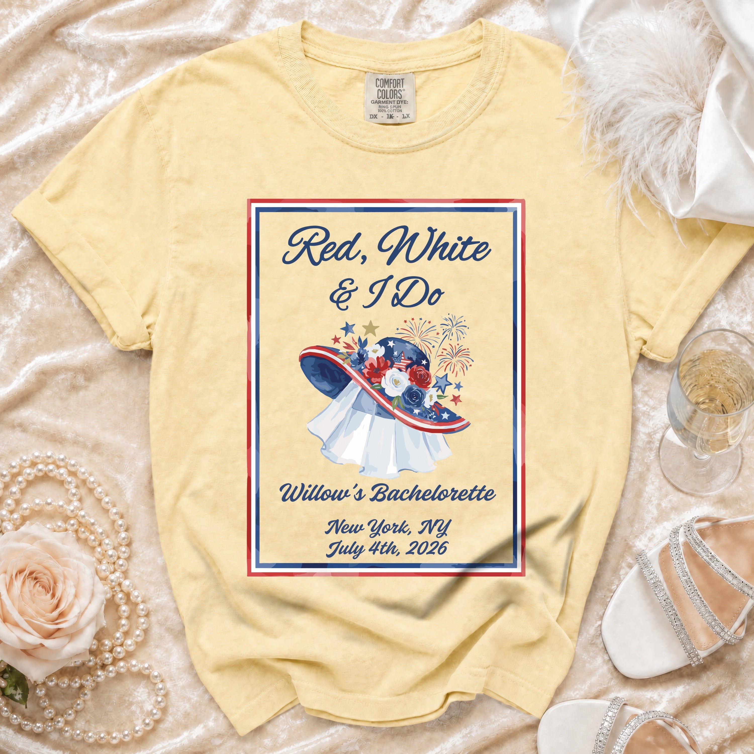 Red, White & I Do Bachelorette T-Shirt