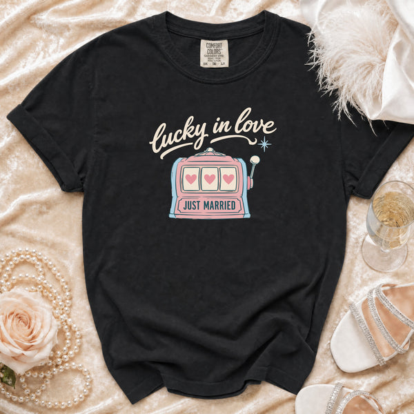 Lucky Love T-shirt in Black