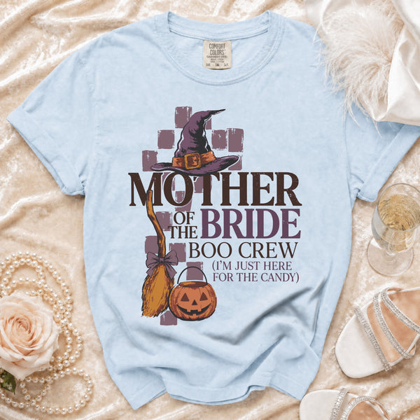 Bride Boo Crew T-Shirt in Chambray