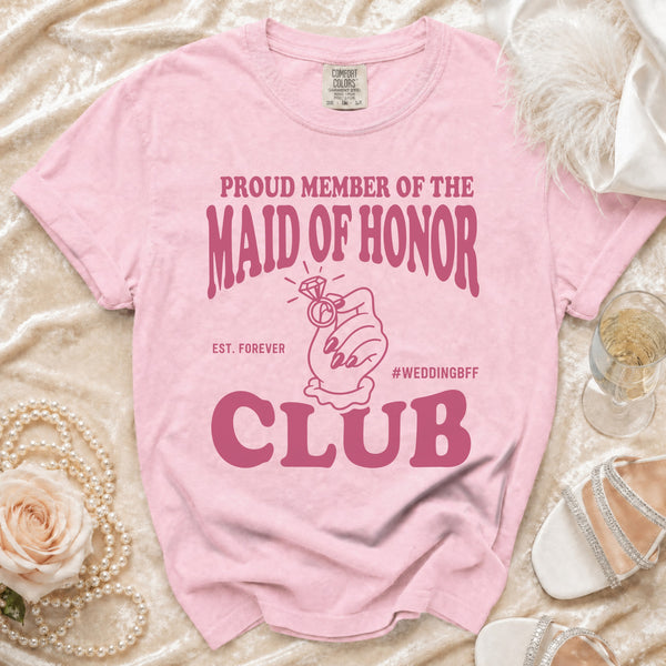 Maid of Honor Club T-Shirt in Blossom