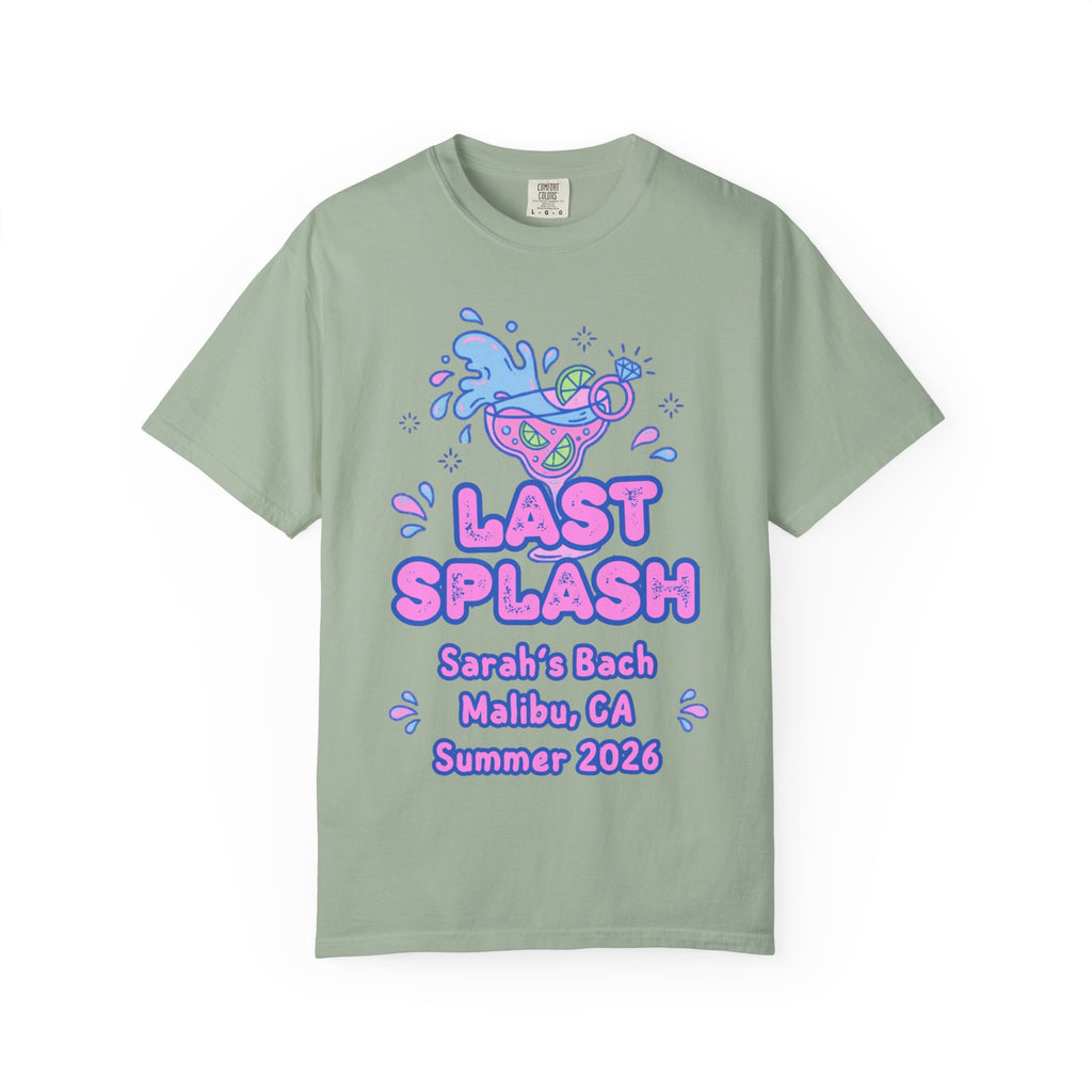 Last Splash Sarah's Bach Malibu CA Summer 2026 graphic tee.