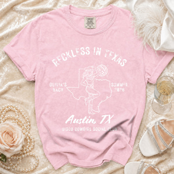 Reckless Rodeo Glam Texas T-shirt in Blossom