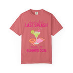 Sarah's Back Last Splash, Malibu CA, Summer 2026 graphic tee.