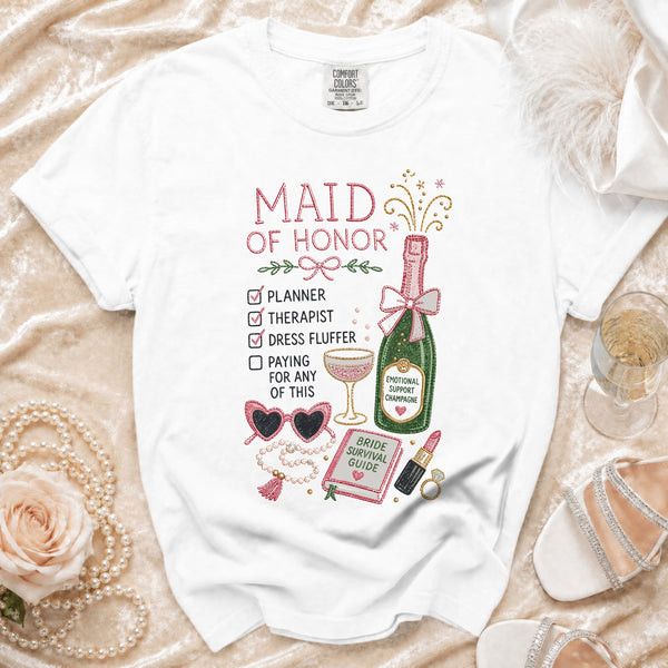 MOH Checklist T-Shirt in White