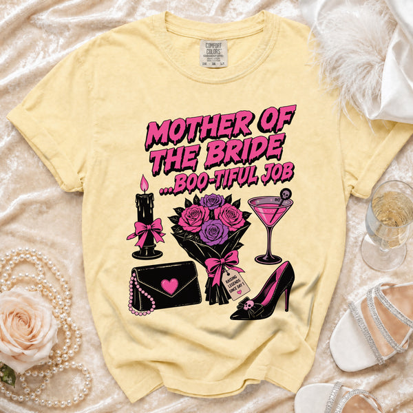 Boo-tiful Mom T-shirt in Butter