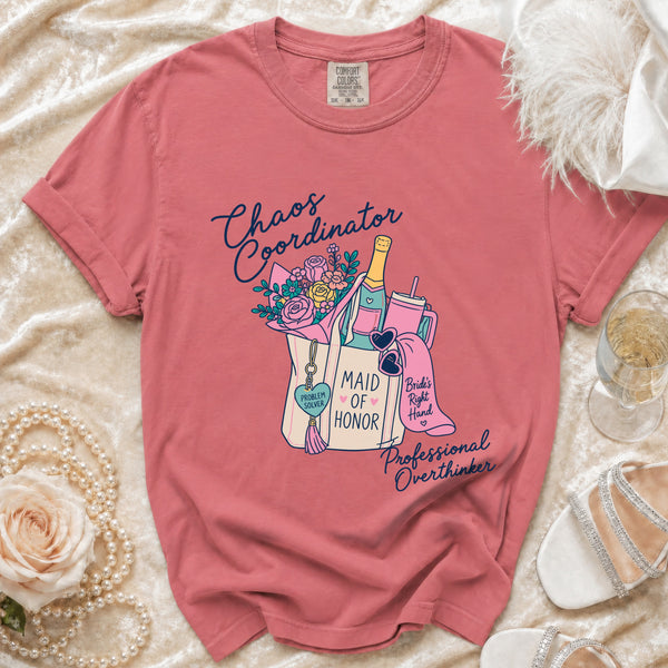 Maid of Honor T-shirt in Watermelon