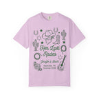 Pink t-shirt with "Her Last Rodeo" and "Jennifer's Bach" text.