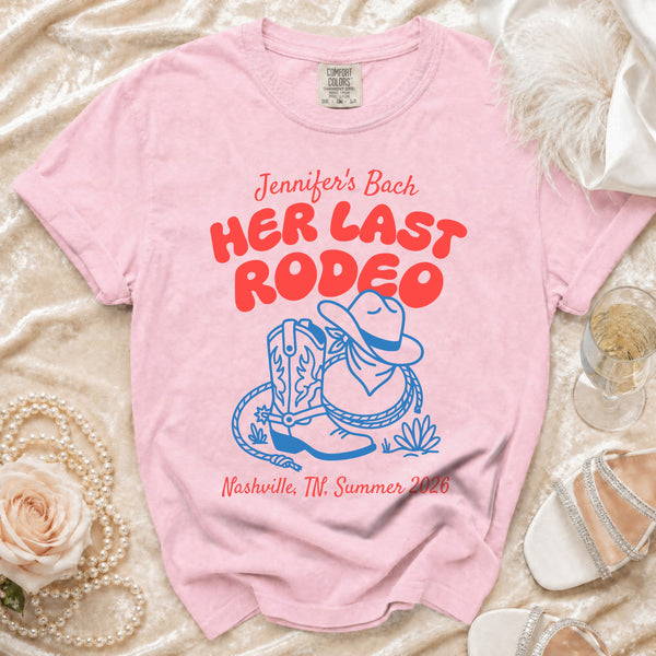 Her Last Rodeo Nashville Bach T-Shirt in Blossom