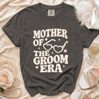 Mother of the Groom Era t-shirt with heart-shaped sunglasses design.