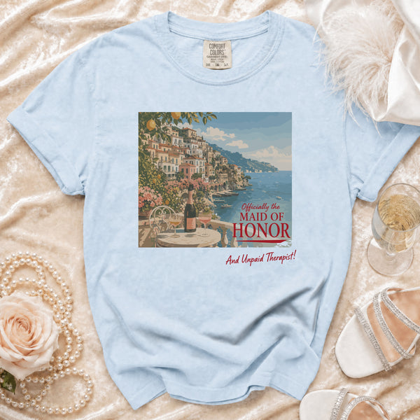 Maid of Honor T-Shirt in Chambray