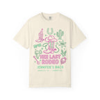 Cream t-shirt with "Her Last Rodeo Jennifer's Bach" and western graphics.