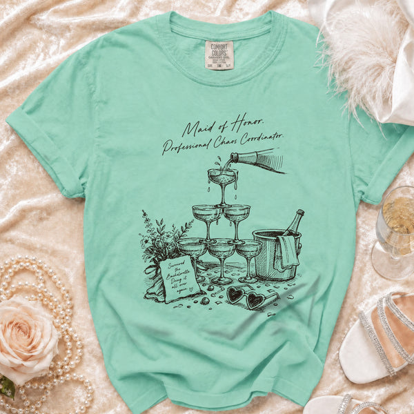 Maid of Honor T-shirt in Island Reef