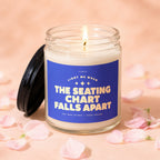 Vowed candle "The Seating Chart Falls Apart" with soy wax blend.