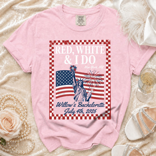 July 4th Bachelorette T-Shirt in Blossom