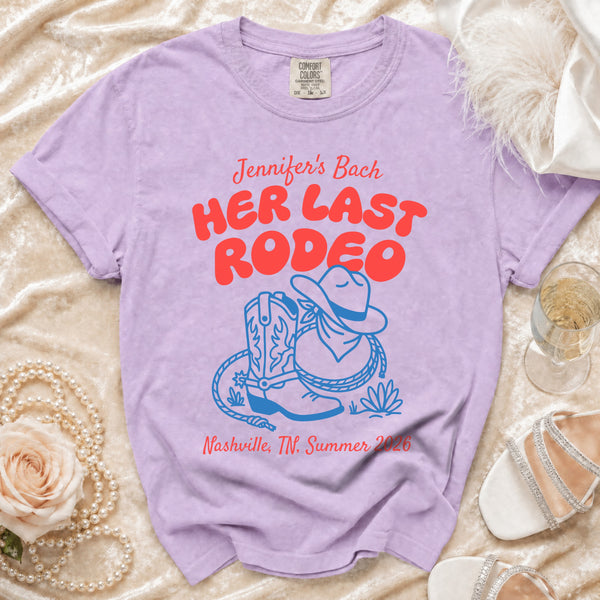 Her Last Rodeo Nashville Bach T-Shirt in Orchid