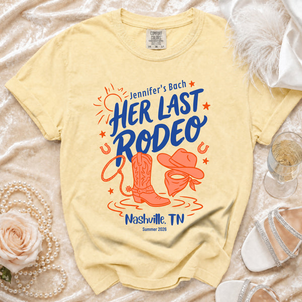 Her Last Rodeo Nashville Bach T-Shirt in Butter