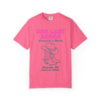 Pink t-shirt with "Her Last Rodeo" and cowboy boots, Nashville, TN 2026.