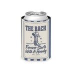Forever Starts With A Howdy striped can cooler, Blue Jean