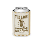 Forever Starts With A Howdy striped can cooler, Mustard