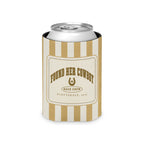 Found Her Cowboy striped can cooler, Mustard