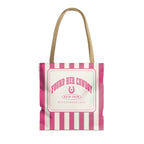Found Her Cowboy striped tote bag, Crunchberry