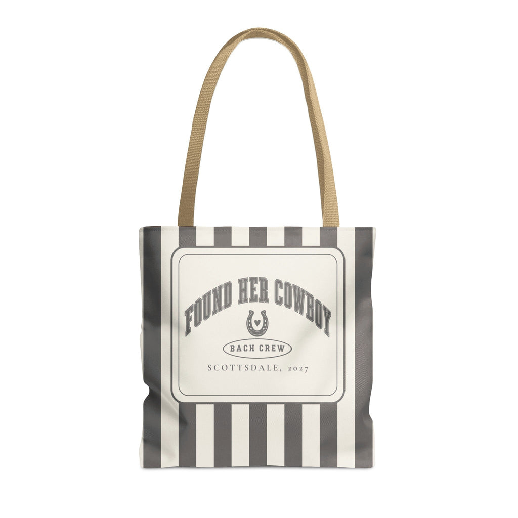 Found Her Cowboy striped tote bag, Pepper